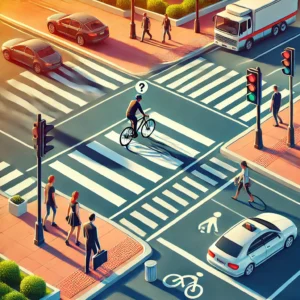 Un cycliste doit-il descendre du vélo sur un passage piéton ?