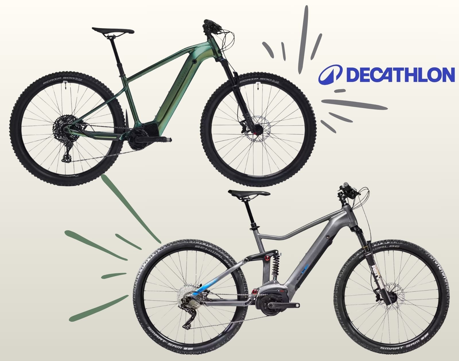 Decathlon frappe fort : 501€ de remise sur ses meilleurs VTT électriques Rockrider et Stilus - Actualité 1 Deux VTT électriques Decathlon en promotion avec 501€ de réduction - en-velo-simone.fr