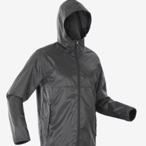 Veste de randonnée coupe-vent imperméable Quechua